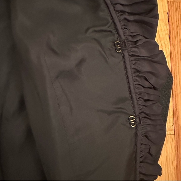 J Crew Chimera Ruffle Wool Jacket Blazer Gray size 8 - Picture 9 of 10